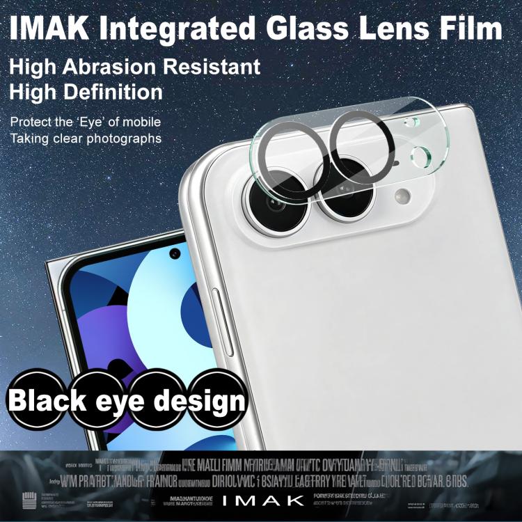Imak Black Eye Design - Lente in vetro ad alta definizione integrata - Pellicola, For iPhone Fold, For iPhone 18 Pro, For iPhone 18 Pro Max