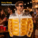 Giacca trasparente piena di birra per la piscina, Beer Jacket, Beer Vest, Beer Guitar