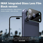 IMAK Pellicola per obiettivo in vetro integrato ad alta definizione, versione nera, For iPhone 18 Pro, For iPhone 18 Pro Max