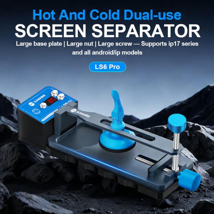 Separatore per schermo SUNSHINE LS6 Pro a doppio uso, a freddo o a caldo, EU Plug, AU Plug, US Plug, UK Plug