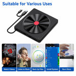 Masterizzatore CD/unità ottica esterna per laptop, 5-in-1 CD Pattern, Red Dot Red Border