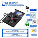 Masterizzatore CD/unità ottica esterna per laptop, 5-in-1 CD Pattern, Red Dot Red Border