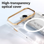 Custodia per telefono ABEEL in policarbonato rigido trasparente con magnete., For iPhone 18 Pro, For iPhone 18 Pro Max, For iPhone 17 Pro Max, For iPhone 17 Pro, For iPhone 17, For iPhone 16 Pro Max, For iPhone 16 Pro, For iPhone 16