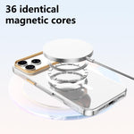 Custodia per telefono ABEEL in policarbonato rigido trasparente con magnete., For iPhone 18 Pro, For iPhone 18 Pro Max, For iPhone 17 Pro Max, For iPhone 17 Pro, For iPhone 17, For iPhone 16 Pro Max, For iPhone 16 Pro, For iPhone 16