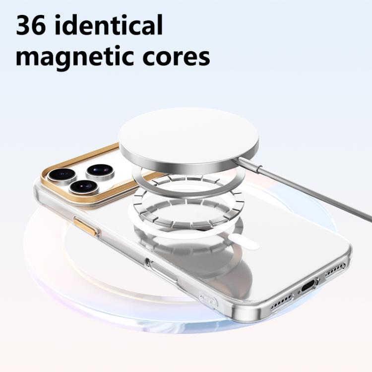 Custodia per telefono ABEEL in policarbonato rigido trasparente con magnete., For iPhone 18 Pro, For iPhone 18 Pro Max, For iPhone 17 Pro Max, For iPhone 17 Pro, For iPhone 17, For iPhone 16 Pro Max, For iPhone 16 Pro, For iPhone 16