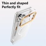 Custodia per telefono ABEEL in policarbonato rigido trasparente con magnete., For iPhone 18 Pro, For iPhone 18 Pro Max, For iPhone 17 Pro Max, For iPhone 17 Pro, For iPhone 17, For iPhone 16 Pro Max, For iPhone 16 Pro, For iPhone 16