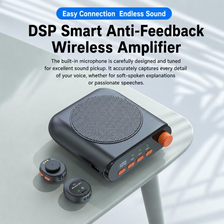 Microfono lavalier wireless portatile J98 con doppio microfono