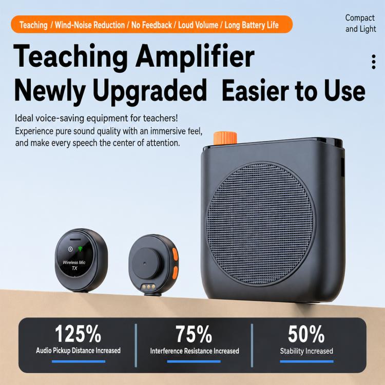 Microfono lavalier wireless portatile J98 con doppio microfono