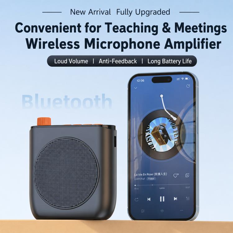Microfono lavalier wireless portatile J98 con doppio microfono