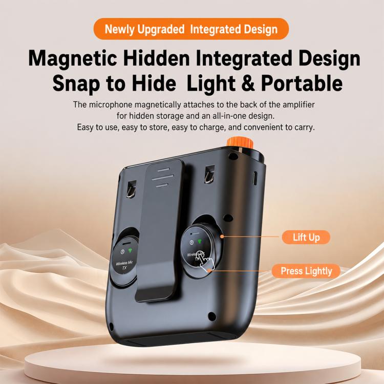 Microfono lavalier wireless portatile J98 con doppio microfono