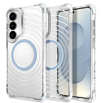 Custodia magnetica antiurto con angoli ammortizzanti e motivo a onde per telefono., For Galaxy S24 5G / S25 5G, For Galaxy S24+ 5G / S25+ 5G, For Galaxy S25 Ultra 5G