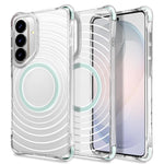 Custodia magnetica antiurto con angoli ammortizzanti e motivo a onde per telefono., For Galaxy S26+ 5G, For Galaxy S26 Ultra 5G, For Galaxy S26 5G
