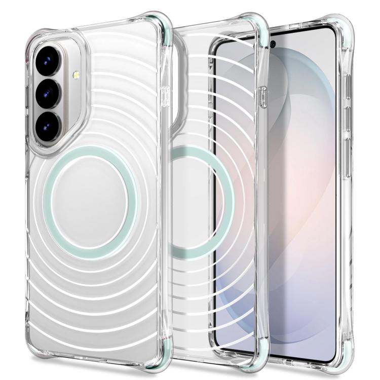 Custodia magnetica antiurto con angoli ammortizzanti e motivo a onde per telefono., For Galaxy S26+ 5G, For Galaxy S26 Ultra 5G, For Galaxy S26 5G