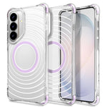 Custodia magnetica antiurto con angoli ammortizzanti e motivo a onde per telefono., For Galaxy S26+ 5G, For Galaxy S26 Ultra 5G, For Galaxy S26 5G