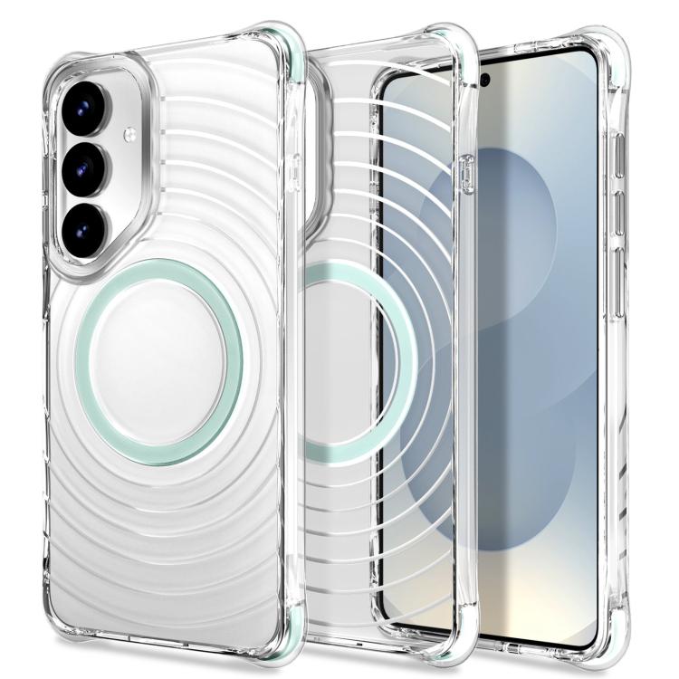 Custodia magnetica antiurto con angoli ammortizzanti e motivo a onde per telefono., For Galaxy S24 5G / S25 5G, For Galaxy S24+ 5G / S25+ 5G, For Galaxy S25 Ultra 5G