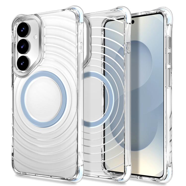 Custodia magnetica antiurto con angoli ammortizzanti e motivo a onde per telefono., For Galaxy S24 5G / S25 5G, For Galaxy S24+ 5G / S25+ 5G, For Galaxy S25 Ultra 5G