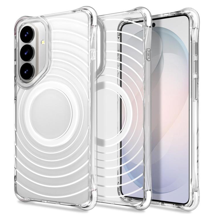 Custodia magnetica antiurto con angoli ammortizzanti e motivo a onde per telefono., For Galaxy S26+ 5G, For Galaxy S26 Ultra 5G, For Galaxy S26 5G