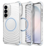 Custodia magnetica antiurto con angoli ammortizzanti e motivo a onde per telefono., For Galaxy S26+ 5G, For Galaxy S26 Ultra 5G, For Galaxy S26 5G