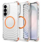 Custodia magnetica antiurto con angoli ammortizzanti e motivo a onde per telefono., For Galaxy S26+ 5G, For Galaxy S26 Ultra 5G, For Galaxy S26 5G