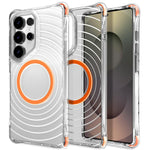 Custodia magnetica antiurto con angoli ammortizzanti e motivo a onde per telefono., For Galaxy S24 5G / S25 5G, For Galaxy S24+ 5G / S25+ 5G, For Galaxy S25 Ultra 5G