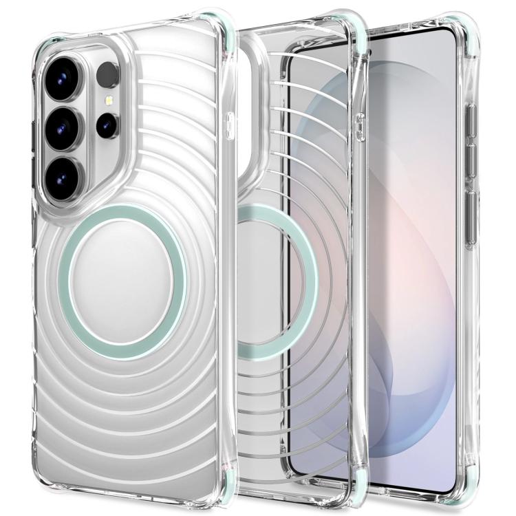 Custodia magnetica antiurto con angoli ammortizzanti e motivo a onde per telefono., For Galaxy S26+ 5G, For Galaxy S26 Ultra 5G, For Galaxy S26 5G