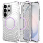 Custodia magnetica antiurto con angoli ammortizzanti e motivo a onde per telefono., For Galaxy S26+ 5G, For Galaxy S26 Ultra 5G, For Galaxy S26 5G