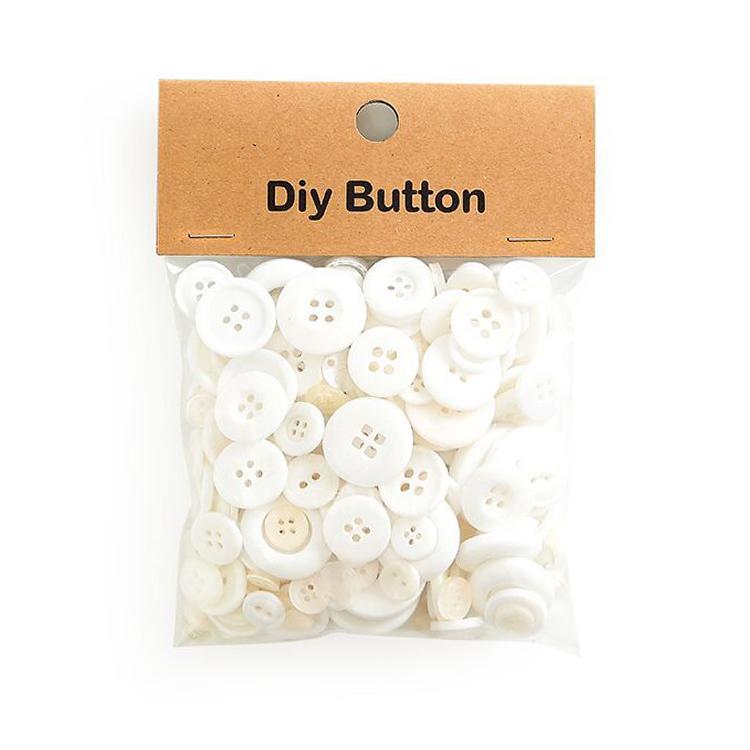 150 g/confezione Bottoni rotondi in resina colorati di varie dimensioni Kit fai da te per bambini, Round