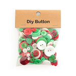 150 g/confezione Bottoni rotondi in resina colorati di varie dimensioni Kit fai da te per bambini, Round