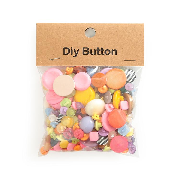 150 g/confezione Bottoni rotondi in resina colorati di varie dimensioni Kit fai da te per bambini, Round