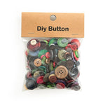 150 g/confezione Bottoni rotondi in resina colorati di varie dimensioni Kit fai da te per bambini, Round