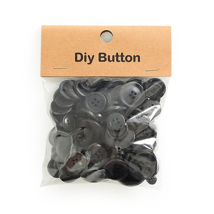 150 g/confezione Bottoni rotondi in resina colorati di varie dimensioni Kit fai da te per bambini, Round