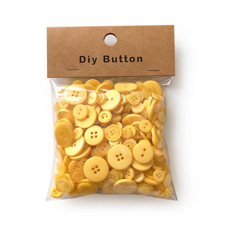 150 g/confezione Bottoni rotondi in resina colorati di varie dimensioni Kit fai da te per bambini, Round