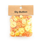 150 g/confezione Bottoni rotondi in resina colorati di varie dimensioni Kit fai da te per bambini, Round