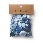 150 g/confezione Bottoni rotondi in resina colorati di varie dimensioni Kit fai da te per bambini, Round