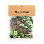 150 g/confezione Bottoni rotondi in resina colorati di varie dimensioni Kit fai da te per bambini, Round