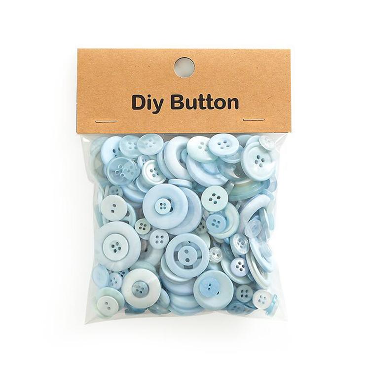 150 g/confezione Bottoni rotondi in resina colorati di varie dimensioni Kit fai da te per bambini, Round