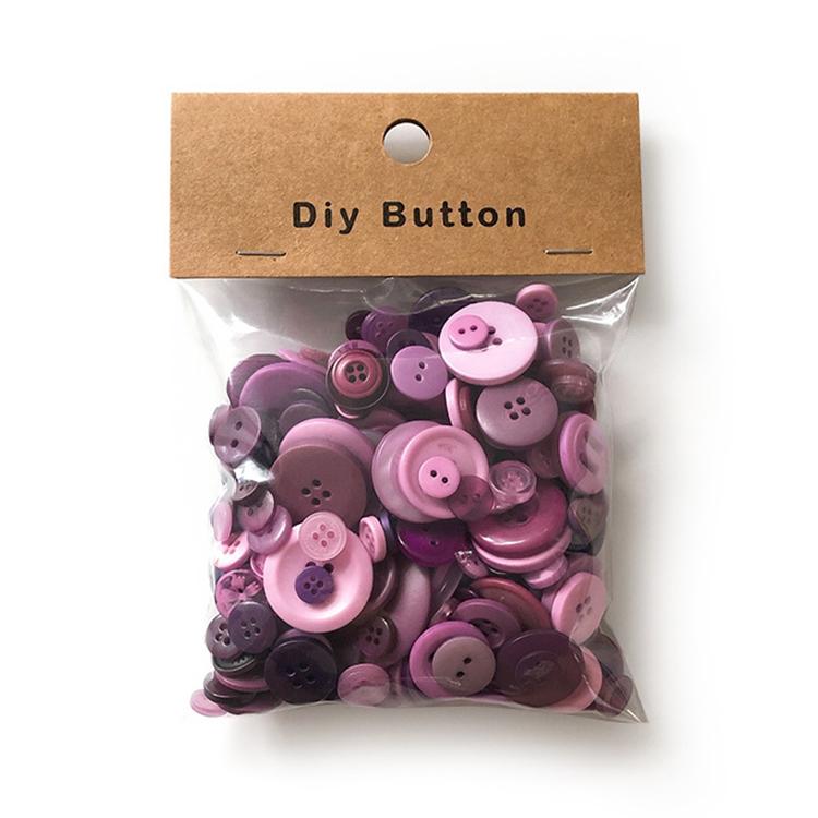 150 g/confezione Bottoni rotondi in resina colorati di varie dimensioni Kit fai da te per bambini, Round