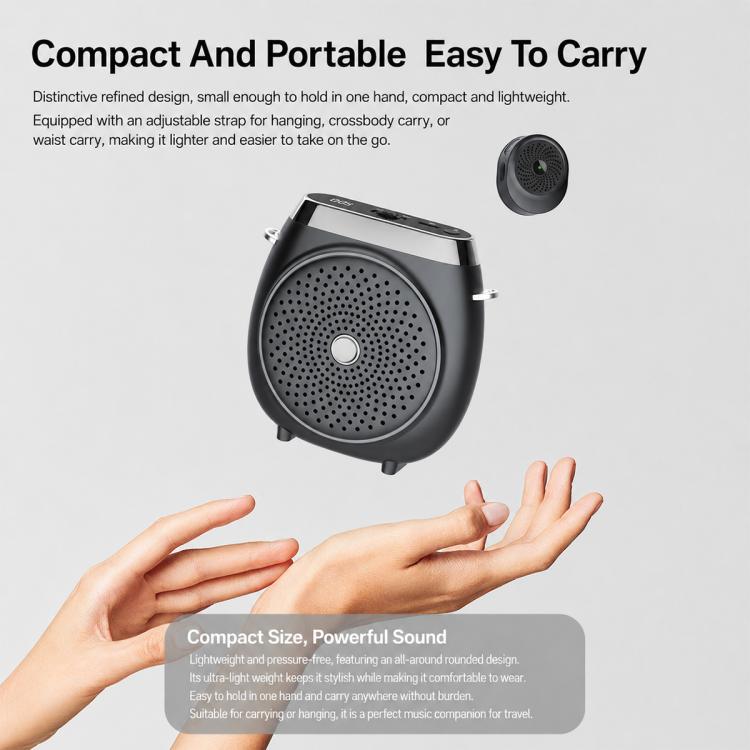 M26 Microfono singolo portatile wireless lavalier, amplificatore vocale per l'insegnamento., M26