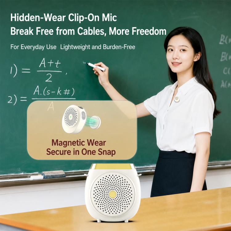 M26 Microfono singolo portatile wireless lavalier, amplificatore vocale per l'insegnamento., M26