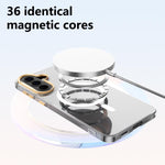 Custodia per telefono ABEEL in policarbonato rigido trasparente con magnete., For Galaxy A57 5G, For Galaxy A37 5G