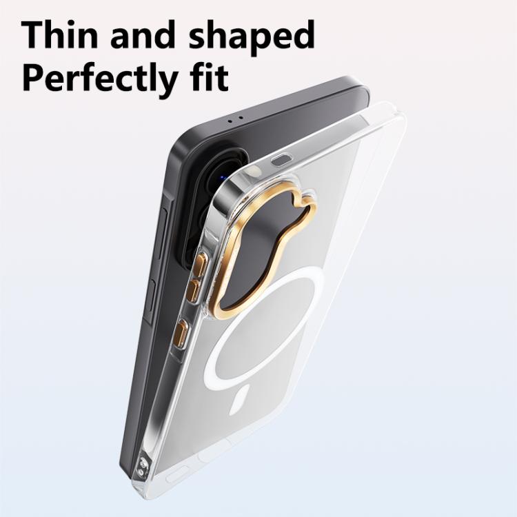 Custodia per telefono ABEEL in policarbonato rigido trasparente con magnete., For Galaxy A57 5G, For Galaxy A37 5G