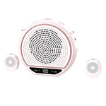 M28 Microfono lavalier portatile wireless da 2,5 pollici con doppio microfono e amplificatore vocale per l'insegnamento., M28