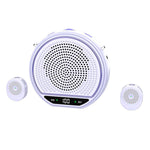 M28 Microfono lavalier portatile wireless da 2,5 pollici con doppio microfono e amplificatore vocale per l'insegnamento., M28