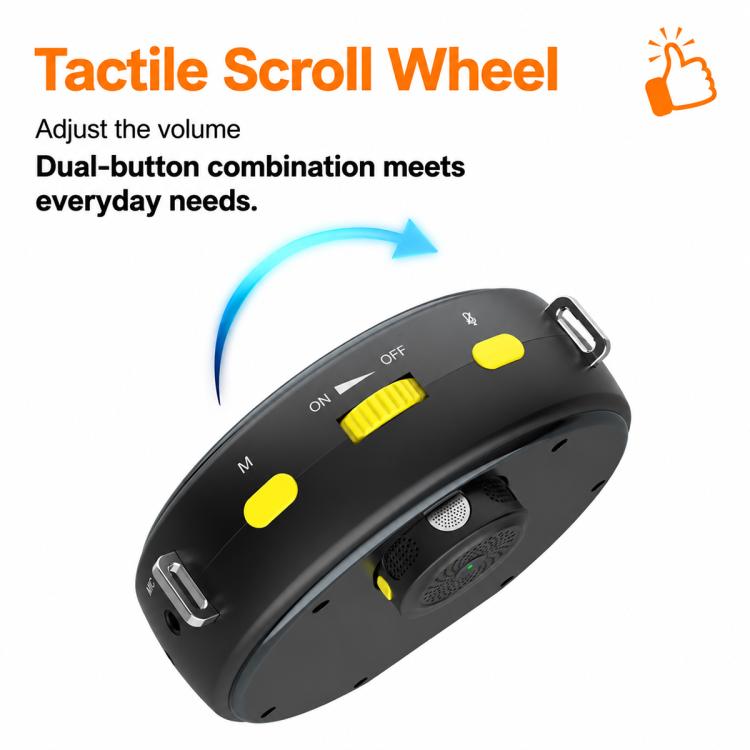 M28 Microfono lavalier portatile wireless da 2,5 pollici con doppio microfono e amplificatore vocale per l'insegnamento., M28