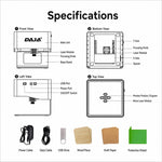 Macchina per incisione laser mini DAJA DJ6 3W con colonne di elevazione e occhiali protettivi, EU Plug, US Plug, UK Plug