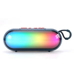 Altoparlante Bluetooth portatile wireless T&G TG-792 con subwoofer stereo 3D, supporto FM/scheda TF/USB/luce ambientale a LED.