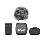 Mic 3 Microfono portatile wireless Lavalier con riduzione del rumore AI, 2 in 1 8 Pin Receiver with Charging Dock, 1 in 1 8 Pin Receiver, 2 in 1 Type-C Receiver with Charging Dock, 1 in 1 Type-C Receiver