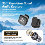 Mic 3 Microfono portatile wireless Lavalier con riduzione del rumore AI, 2 in 1 8 Pin Receiver with Charging Dock, 1 in 1 8 Pin Receiver, 2 in 1 Type-C Receiver with Charging Dock, 1 in 1 Type-C Receiver