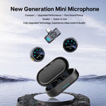 Microfono lavalier wireless portatile S3 2 in 1 con riduzione del rumore, Type-C, 8 Pin