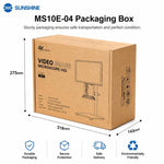 Microscopio digitale SUNSHINE MS10E-04 4K HD con base in metallo e ampio display da 10 pollici., EU Plug, UK Plug